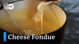 How To Make An Authentic Cheese Fondue  A Typical Dish From Switzerland [upl. by Merri360]