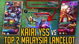 YSS vs Top 2 Malaysia LANCELOT  IDOL NIYA AKO MAG LANCE  Kairi Gameplay [upl. by Alic]