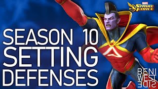 COSMIC CRUCIBLE SEASON 10  Setting Defenses  Marvel Strike Force [upl. by Illek]