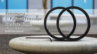 Astromania 2quot Parfocal Telescope Eyepiece Rings Set of Two [upl. by Nilrem286]