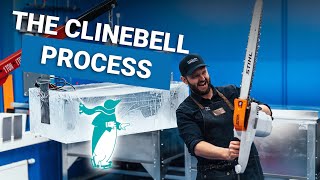 How to produce Ice Blocks  THE CLINEBELL PROCESS [upl. by Einalam]