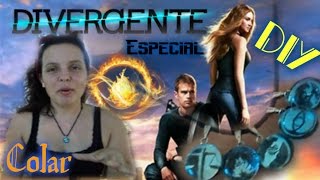 DIY  Colar Divergente  Com gema de vidro [upl. by Bilbe]