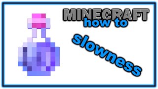 How to Make a Potion of Slowness  Easy Minecraft Potions Guide [upl. by Hasty]