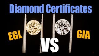 Diamond Certificates Explained  GIA vs EGL [upl. by Emmanuel]