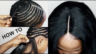 HOW TO DO Full Sew In WEAVE No Leave Out Tutorial Video For BEGINNERS [upl. by Tlevesoor404]