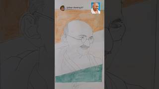 Gandhiji draw short video Independence Day special 2024 15august azadi art sketch drawing [upl. by Notwal]