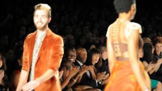 Gunnar Deatherage Project Runway Spring 2013 at Mercedes Benz Fashion Week New York [upl. by Etnemelc]