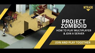 How to Play Project Zomboid with Friends Nitrado Tutorial [upl. by Grenier]