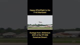 First flight of the P40 Warhawk October 14 1938 [upl. by Blainey612]