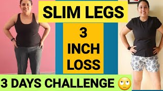 SLIM LEGS CHALLENGE  GET SLIM LEGS IN JUST 3 DAYS  7 MINUTE WORKOUT TO LOSE THIGH FAT AT HOME🔥🔥 [upl. by Nador]