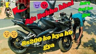 Rs200 me Kya ho gya 😇 home town Motovloging ❤️ itna traffic 🚦 motovlog rs200 zxkartik [upl. by Letnuahs]