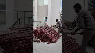 Scaffolding rental service scaffolder dangerous work in indore scaffolding shorts scaffolders [upl. by Norehc]