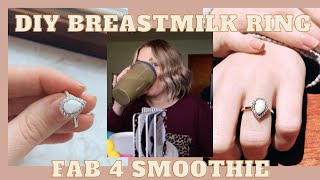 DIY Breastmilk Ring amp New Smoothie Recipe [upl. by Hokanson]