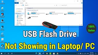 How to Fix USB Drive not Showing in Laptop PC  Windows 111087 Easy Method in Hindi [upl. by Enrobyalc]