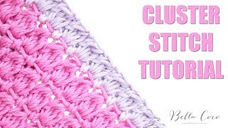 CROCHET How to crochet the Diamond waffle stitch  Bella Coco [upl. by Collimore]