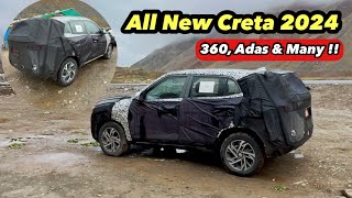 All New Hyundai Creta 2024 On Testing  ADAS 360 Camera amp So Many Features [upl. by Bor783]