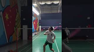 He can play badminton with both hands 🔥🔥 badminton badmintonlovers [upl. by Enajaras647]