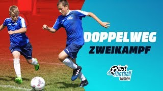 Fussballtraining Doppelweg  Zweikampfschulung  Taktik [upl. by Ariela633]