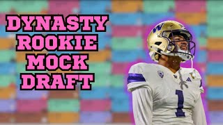 Dynasty Rookie Mock Draft [upl. by Nylaj218]