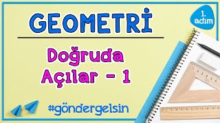 Doğruda Açılar 1  GEOMETRİ  1adım  göndergelsin  Rehber Matematik [upl. by Eciram]