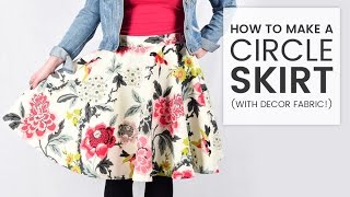 How to make a Circle Skirt  for any age  any size [upl. by Llekcir]