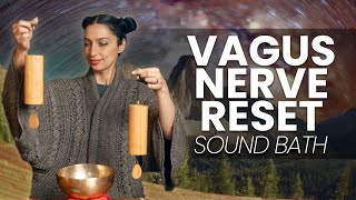 Vagus Nerve Reset to Sleep  Sound Bath Healing Meditation [upl. by Liddie]