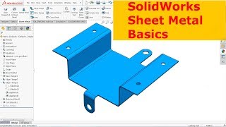 SolidWorks Sheet metal Basics [upl. by Leaffar]