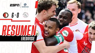 Resumen  Feyenoord 6  0 Ajax  Eredivisie [upl. by Ruhtracam883]