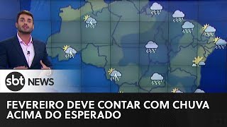 Previsão do tempo fevereiro deve contar com chuva acima do esperado  SBTNewsnaTV 300123 [upl. by Yluj562]