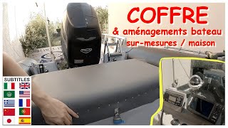 164✂️ Tuto Aménagement semirigide  Fabriquer sa banquette coffre EN BOIS  boitier VHF sur console [upl. by Inanuah]