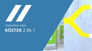 Crack Injection with KÖSTER 2 IN 1 Two functions in one material [upl. by Albie]