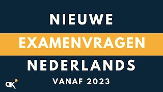 Nieuwe examenvragen Nederlands [upl. by Niattirb]