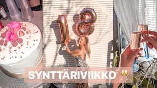 MY WEEK SYNTTÄRIVIIKKO 18TH BIRTHDAY ♡ [upl. by Westfall]