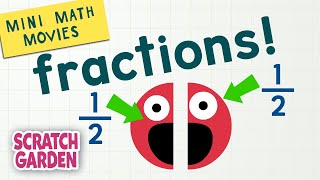 Fractions  Mini Math Movies  Scratch Garden [upl. by Arnaldo206]