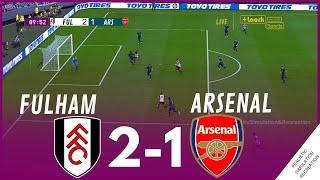 Fulham vs Arsenal 21 MATCH HIGHLIGHTS • Video Game Simulation amp Recreation [upl. by Orravan]