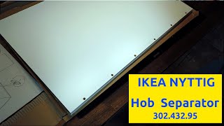 IKEA NYTTIG Hob cooktop Separator for Drawer 30243295  IKEA METOD kitchen installation guide [upl. by Werdma]