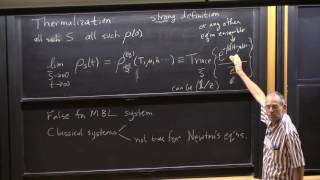 Prof David Huse quotQuantum Thermalizationquot Lecture 105 of 2 [upl. by Yla360]