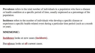 Incidence vs Prevalence Public Health Mnemonic [upl. by Boff436]