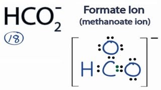 HCO2 Lewis Structure How to Draw the Lewis Structure for HCO2 [upl. by Heidt]