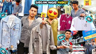 Sarojini Nagar Market Boys Winter Collection 2023🔥😍  CHEAPEST Market  Latest Winter Collection😍 [upl. by Arratahs]