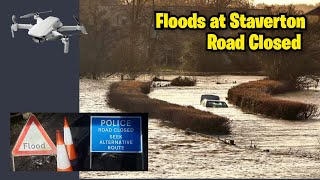 Staverton Floods Roads Closed  Holt Trowbridge Wiltshire [upl. by Mandie505]