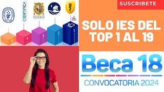 đźµÂżDebo Postular Solo A IES Del TOP 1 AL 19đźš« BECA 18 2024âś… [upl. by Orelia]