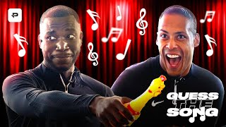 VAN DIJK CAN SING 😱🔥  VIRGIL VAN DIJK and HARRY PINERO in GUESS THE SONG 🎶 [upl. by Nazler]