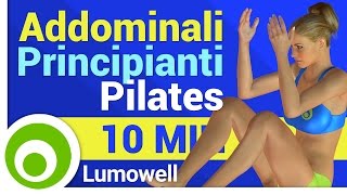 Addominali per Principianti  Esercizi di Pilates [upl. by Tcideneb]