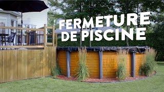 Comment fermer sa piscine hors terre  Club Piscine Super Fitness [upl. by Hpeosj]