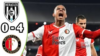 Heracles vs Feyenoord 04 Eredivisie 2023 Breaking News [upl. by Hcurab]