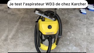 Je test l’aspirateur WD3 de chez karcher et je valide complètement  👌 [upl. by Apple]