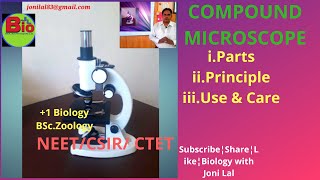 Compound Microscope Parts  Principle and Use with care [upl. by Yramanna113]