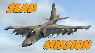 DCS World  SU25T SEAD Mission [upl. by Yhtnomit]