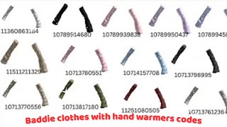 Baddie clothes with hand warmers codes [upl. by Leid20]